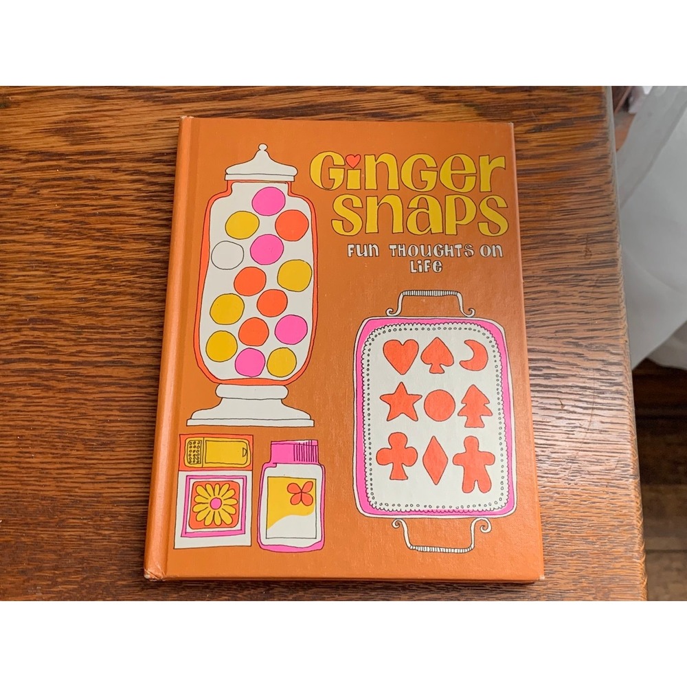 Ginger Snaps Fun Thoughts on Life Hardback Book | Retro 1976 Ginger Snaps Book